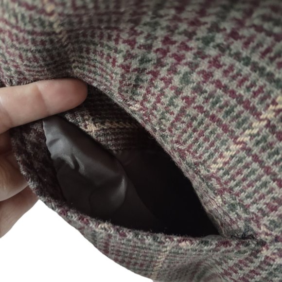 Sag Harbor Plaid Wool Petite Blazer Size 10P - Picture 11 of 13